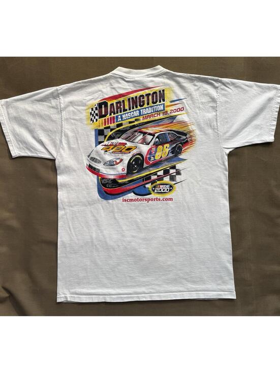 Other - Vintage Rare NASCAR 2000 Darlington 400 Auto Racing Pocket T-Shirt XL All Sport